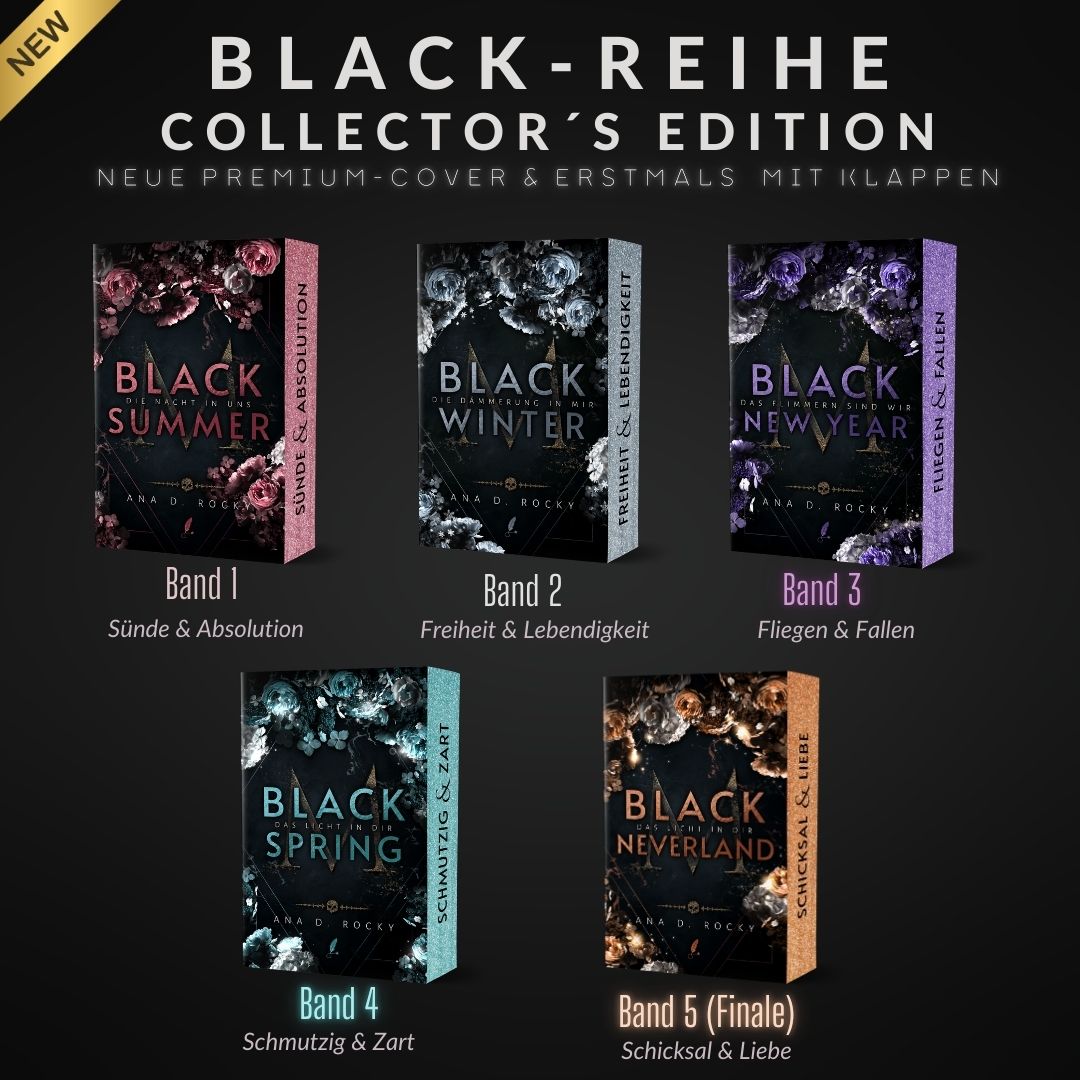 Vorbestellen BLACK-REIHE Collector´s Edition (Premium Cover + erstmalig mit Klappenbroschur)