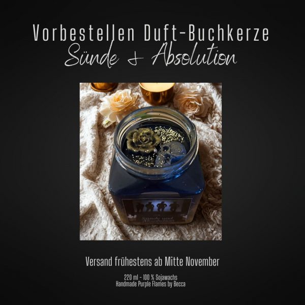 Vorbestellen Buchkerze Sünde & Absolution (limitiert) – Bild 2