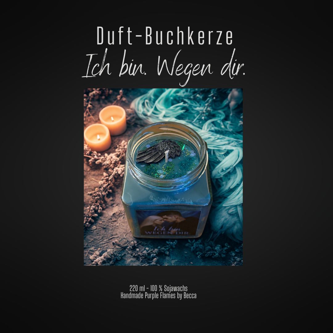 Buchkerze - Ich bin. Wegen dir. (limitiert) – Bild 2