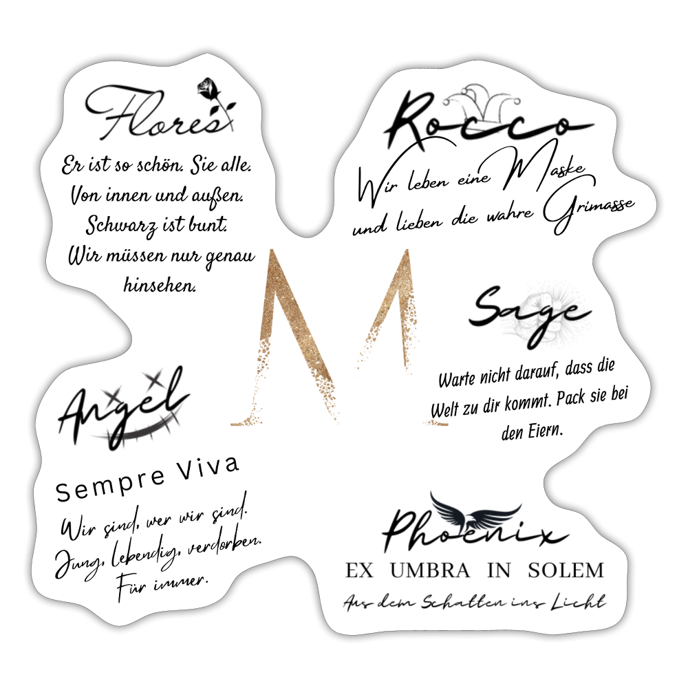 S.P.A.R + Flores Zitate - Eckiger Sticker – Bild 2