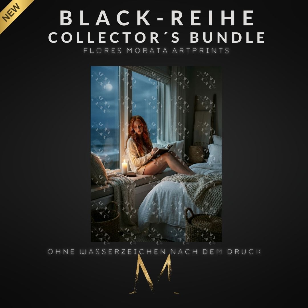 Vorbestellen BLACK-REIHE Collector´s Bundle - 4 Flores Morata Artprints (DIN A6, versandkostenfrei) – Bild 3