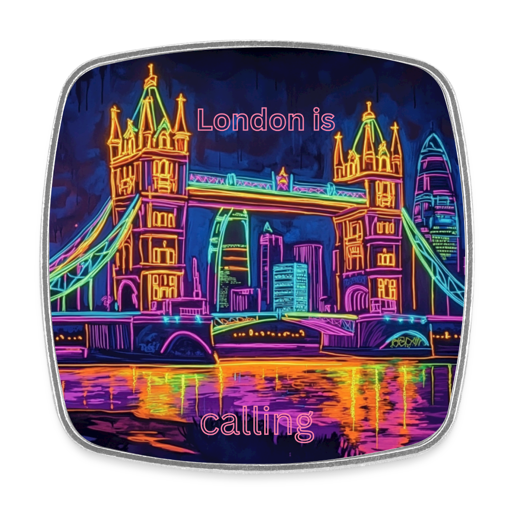 London is calling - viereckiger Kühlschrankmagnet
