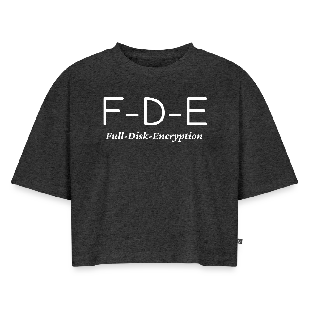 F-D-E - Frauen Premium Oversized Bio Cropped T-Shirt